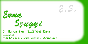 emma szugyi business card